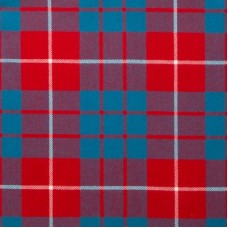 Reiver Light Weight Tartan Fabric - Hamilton Red Modern